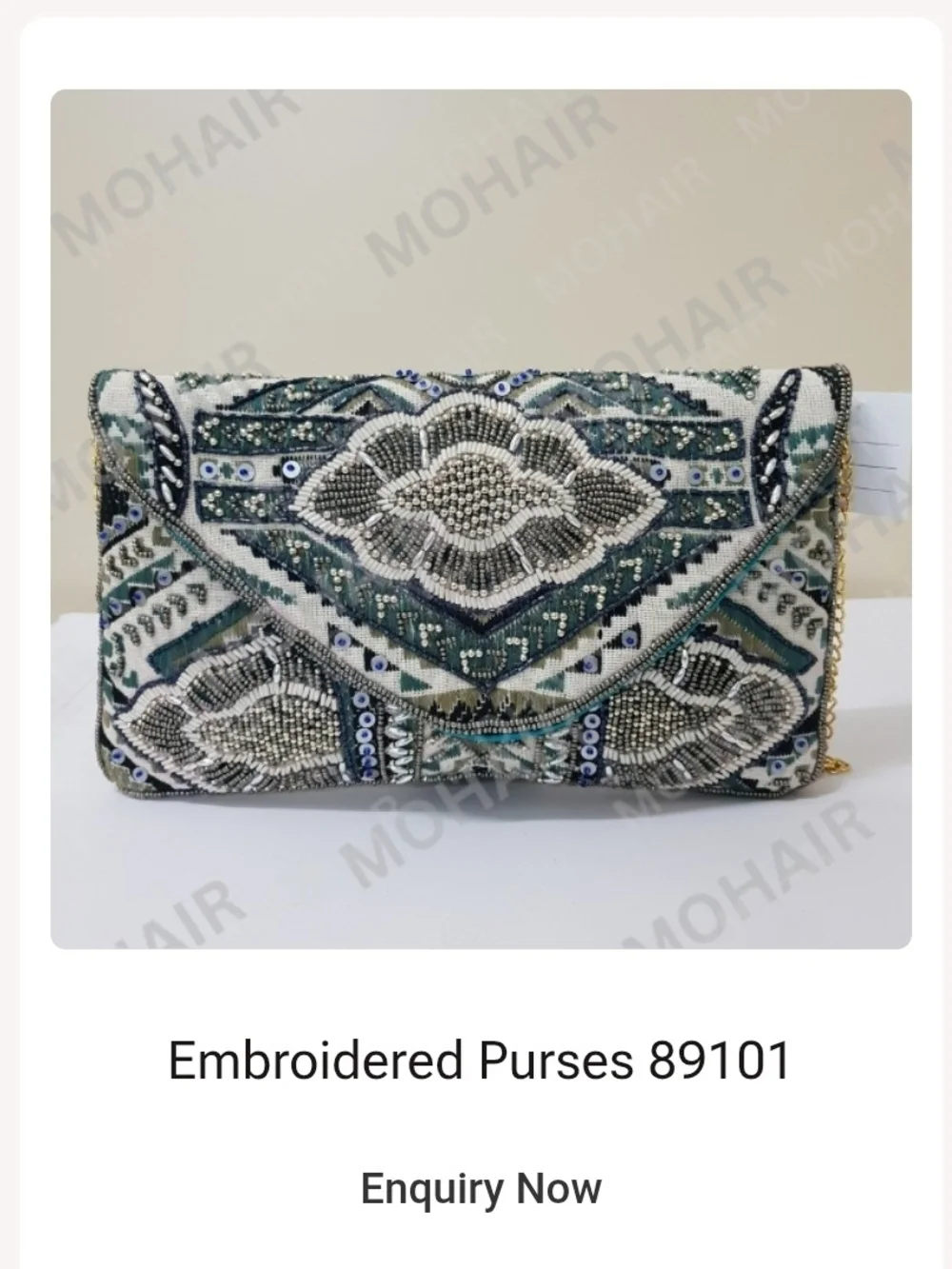 Beaded Envelope Clutch Maximalist Opulent Boho-Glam Eclectic